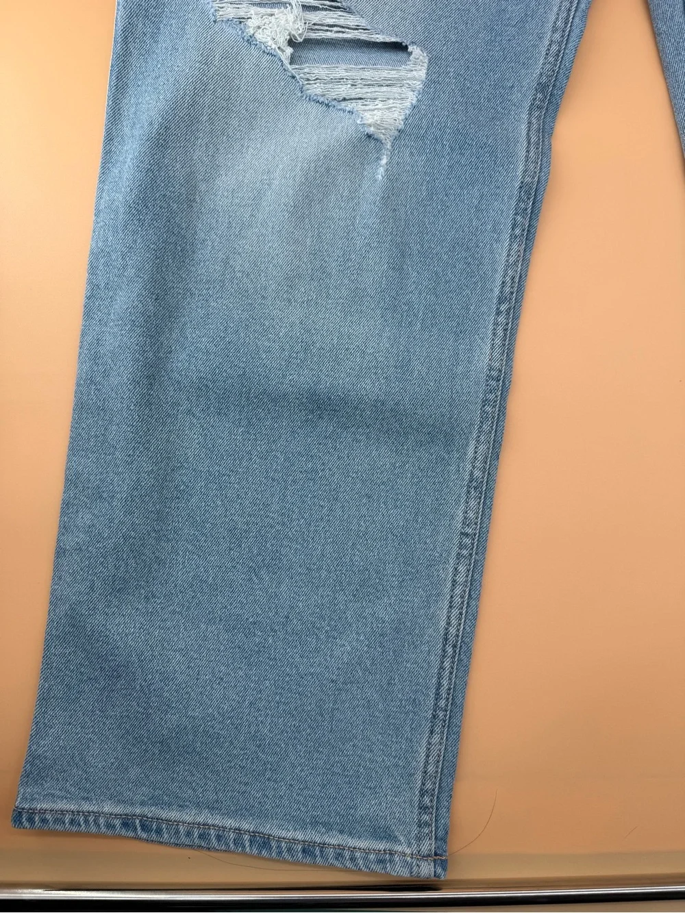 Hollister Ultra High Rise Dad Jeans Vintage Stretch Wide Straight Legs Baggy